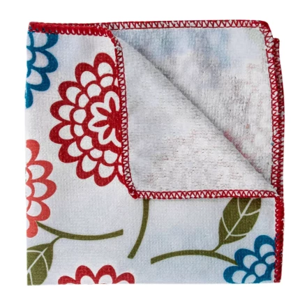 Салфетка из микрофибры универсальная Home Palisad 923435, 300 х 300 мм, с цветами купить в Когалыме