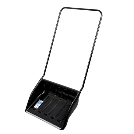 Движок для уборки снега пластиковый, 690х470х1420 мм, стальная рукоятка, Сибртех 61642 купить в Когалыме