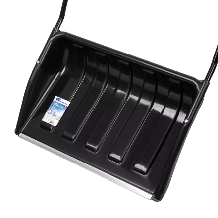 Движок для уборки снега пластиковый, 690х470х1420 мм, стальная рукоятка, Сибртех 61642 купить в Когалыме