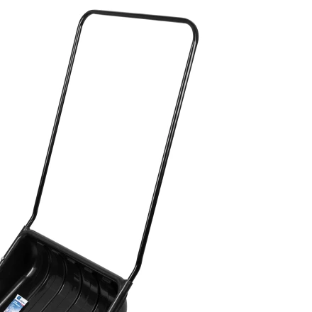 Движок для уборки снега пластиковый, 690х470х1420 мм, стальная рукоятка, Сибртех 61642 купить в Когалыме