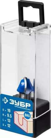 ЗУБР 19 x 13 мм, радиус 9.5 мм, фреза пазовая галтельная, Профессионал (28751-19-13) купить в Когалыме