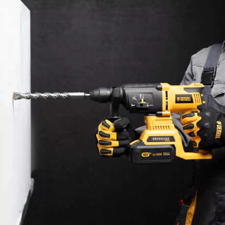 Бур по бетону Denzel, 20 x 310 мм, двойная спираль, три пылеотводящие кромки, 705048 купить в Когалыме