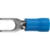 Наконечник СВЕТОЗАР для кабеля,изолированный,с вилкой,синий, вн. d 4,3мм,под болт 6мм,провод 1,5-2,5мм2, 27А,10шт 49420-25 купить в Когалыме