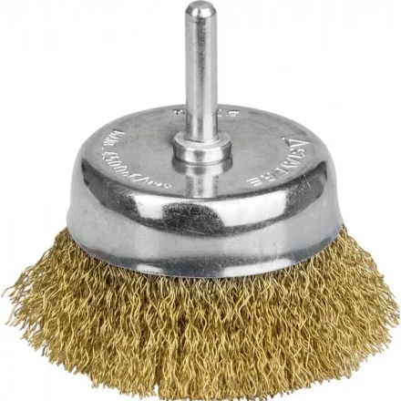STAYER &quot;PROFESSIONAL&quot;. Щетка чашечная для дрели, витая стальная латунированная проволока 0,3мм, 75мм 35117-075_z01 купить в Когалыме