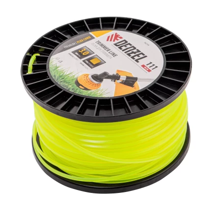 Леска для триммера квадрат Denzel, 3,0мм х 111м, на DIN катушке FLEX CORD, 96294 купить в Когалыме