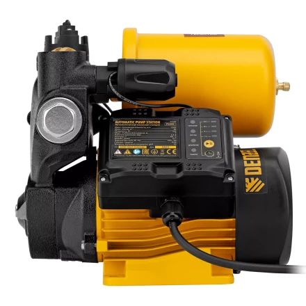 Насосная станция Denzel PS500C, 500 Вт, напор 35 м, 2200 л/ч, ресивер 2 л, блок управления 97249 купить в Когалыме