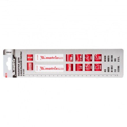 Полотна по металлу для сабельной пилы S1122EF 200/1,4мм Bimetal 2 штуки PRO Matrix 782010 купить в Когалыме
