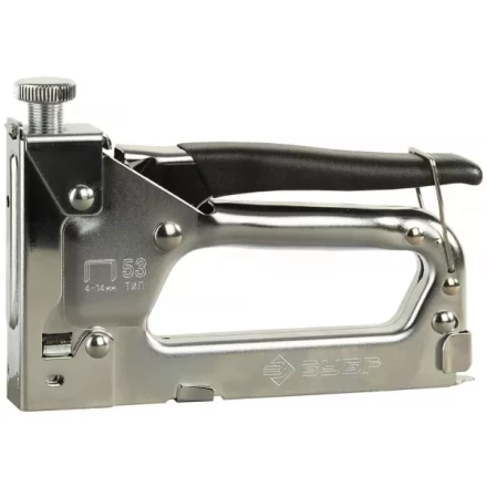 Пистолет ЗУБР скобозабивной металлический пружинный, регулируемый, тип 53, 4-14мм 4-31565 купить в Когалыме