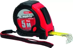 Рулетка Status magnet fixation 5 м х 19 мм обрезиненный корпус зацеп с магнитом MATRIX 31023