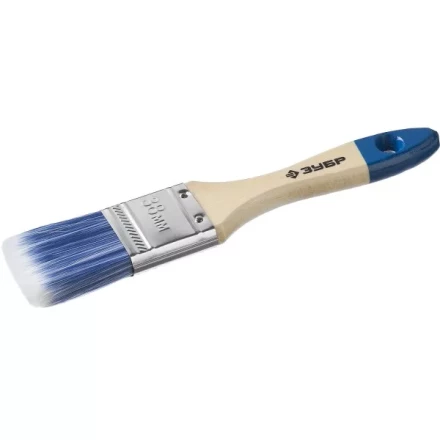 Кисть плоская  ЗУБР &quot;АКВА-МАСТЕР&quot;, искусственная щетина, деревянная ручка, 38мм 4-01007-038 купить в Когалыме