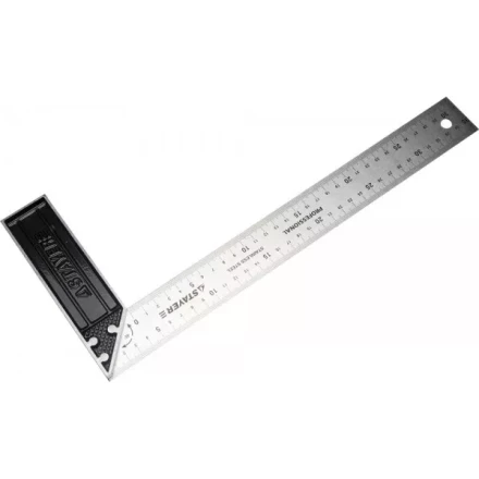 Угольник STAYER "PROFI" столярный, гравированная шкала, нержавеющее полотно 37мм, 350мм 3431-35_z01 купить в Когалыме
