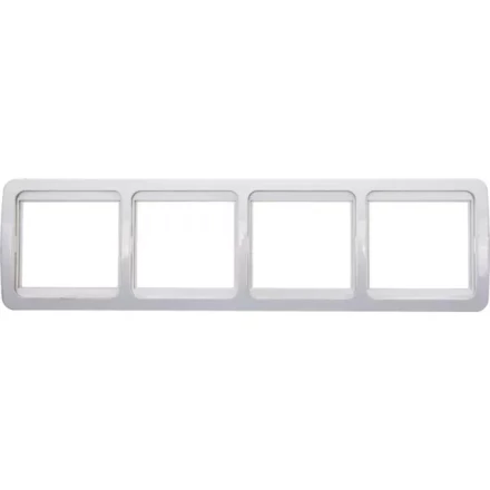 Вставка СВЕТОЗАР "ГАММА" декоративная, цвет светло-серый металлик, одинарная SV-54166-SM купить в Когалыме