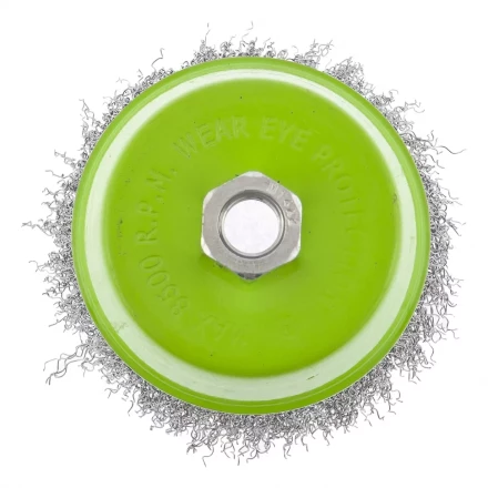 Щетка для УШМ 100 мм М14 &quot;чашка&quot; витая проволока СИБРТЕХ 746057 купить в Когалыме