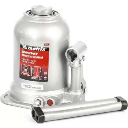 Домкрат бутылочный телескопический MATRIX 10 т подъем 180-450 мм 50751 купить в Когалыме