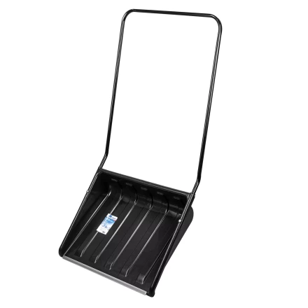 Движок для уборки снега пластиковый, 700х550х1470 мм, стальная рукоятка, Сибртех 61643 купить в Когалыме