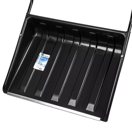 Движок для уборки снега пластиковый, 700х550х1470 мм, стальная рукоятка, Сибртех 61643 купить в Когалыме