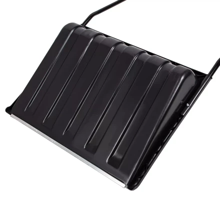 Движок для уборки снега пластиковый, 700х550х1470 мм, стальная рукоятка, Сибртех 61643 купить в Когалыме