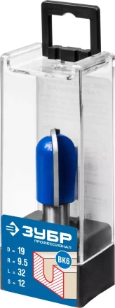 ЗУБР 19 x 32 мм, радиус 12.7 мм, фреза пазовая галтельная, Профессионал (28751-19-32) купить в Когалыме