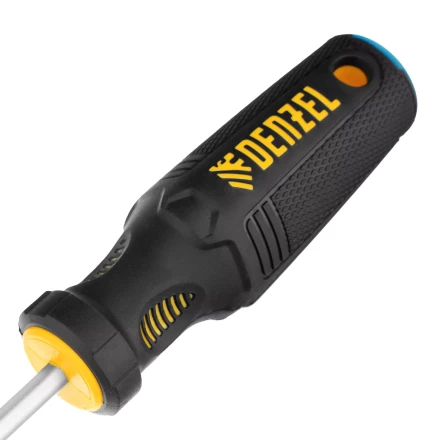 Отвертка SL6x100 мм, CrV, трехкомпонентная рукоятка Denzel 12198 купить в Когалыме
