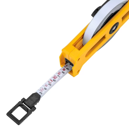 Рулетка геодезическая Denzel 20 м х 13 мм, открытый корпус, металлическая лента, 31490 купить в Когалыме