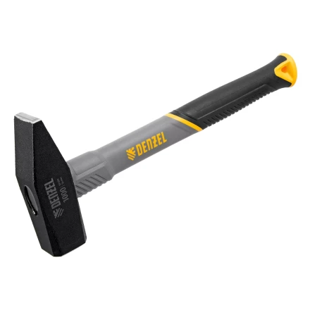 Молоток слесарный, 1000 г Denzel, кованый, фибергласовая рукоятка c TPR покрытием 10490 купить в Когалыме