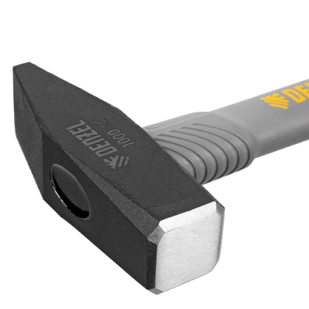 Молоток слесарный, 1000 г Denzel, кованый, фибергласовая рукоятка c TPR покрытием 10490 купить в Когалыме