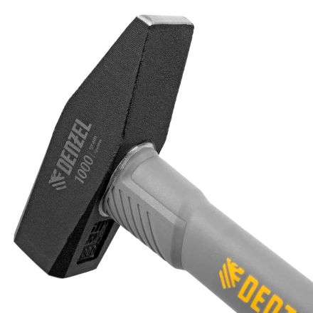 Молоток слесарный, 1000 г Denzel, кованый, фибергласовая рукоятка c TPR покрытием 10490 купить в Когалыме