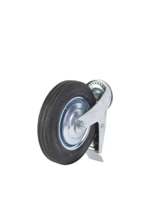 Колесо поворотное SCtB 80 200 мм резина с болтом и тормозом (F) 1027181 купить в Когалыме