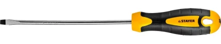Отвертка STAYER &quot;MASTER&quot; &quot;ТECHNO&quot;, двухкомпонентная рукоятка, магнитный наконечник, Cr-V, SL5,0x150мм 2507-05-15_z02 купить в Когалыме