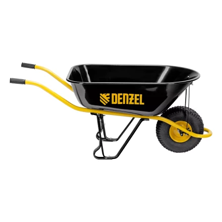 Тачка строительная Denzel 689965, усиленная, объем 130 л, 230 кг, колесо 15х6.00-6 купить в Когалыме