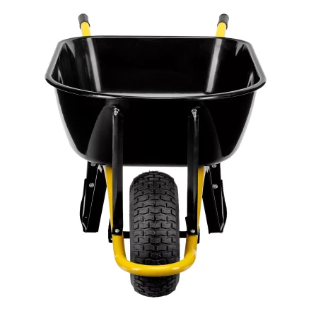 Тачка строительная Denzel 689965, усиленная, объем 130 л, 230 кг, колесо 15х6.00-6 купить в Когалыме