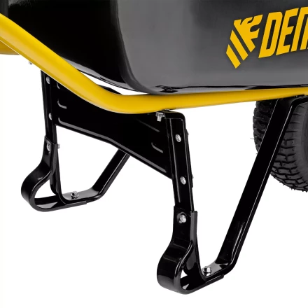 Тачка строительная Denzel 689965, усиленная, объем 130 л, 230 кг, колесо 15х6.00-6 купить в Когалыме