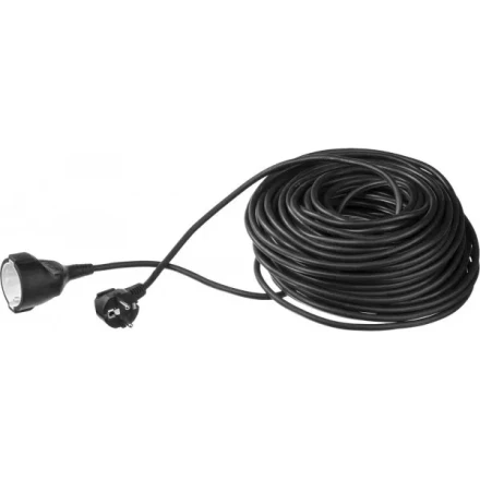 Удлинитель ЗУБР электрический, ПВС 3х1кв мм, черный, 1 гнездо, макс мощн 2200Вт, 30м 55013-30 купить в Когалыме