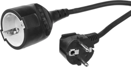 Удлинитель ЗУБР электрический, ПВС 3х1кв мм, черный, 1 гнездо, макс мощн 2200Вт, 30м 55013-30 купить в Когалыме