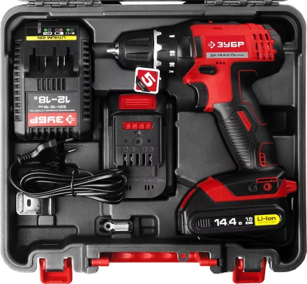 Дрель-шуруповерт 2 АКБ ДА-14.4-2-Ли КНМ2 серия МАСТЕР купить в Когалыме