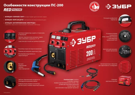 Полуавтомат сварочный инверторный МIG-MAG c функцией ММА ПС-200 серия МАСТЕР купить в Когалыме