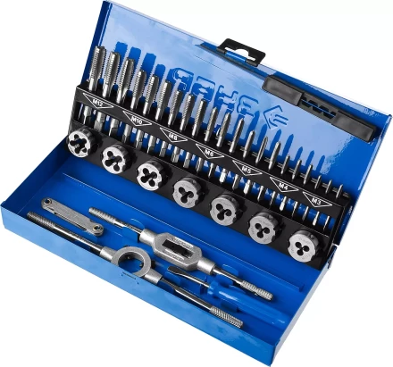 Наборы комплектных метчиков и плашек сталь Р6М5 серия ПРОФЕССИОНАЛ купить в Когалыме