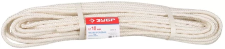 Фал ЗУБР капроновый, d=10,0 мм, 20 м, 2000 кгс, 51 ктекс 50210-10 купить в Когалыме