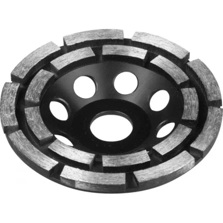 Чашка ЗУБР алмазная сегментная двухрядная, высота 22,2мм, 125мм 33372-125 купить в Когалыме