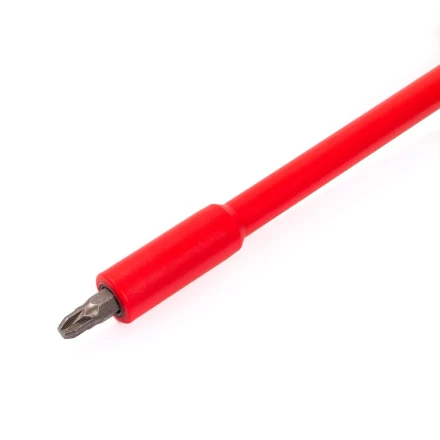 Диэлектрическая отвертка КВТ VDE НИО-2210 со сменными битами S2, профиль SL, PH, PZ, 10 шт. (88928) купить в Когалыме