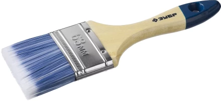 Кисть плоская  ЗУБР "АКВА-МАСТЕР", искусственная щетина, деревянная ручка, 63мм 4-01007-063 купить в Когалыме