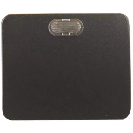 Выключатель СВЕТОЗАР "ГАММА" с подсветкой, одноклавишный, без вставки и рамки, цвет темно-серый металлик, 10A/~250B SV-54131-DM купить в Когалыме