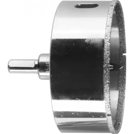 Коронка ЗУБР алмазная в сборе по кафелю, керамике с центрирующим сверлом и имбусовым ключом, зерно 60, 80мм 29850-80 купить в Когалыме