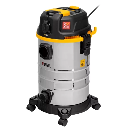 Пылесос строительный Denzel 28203 RVC30, 1400 Вт, бак 30 л, шланг 3 м, розетка с автосинхр. купить в Когалыме
