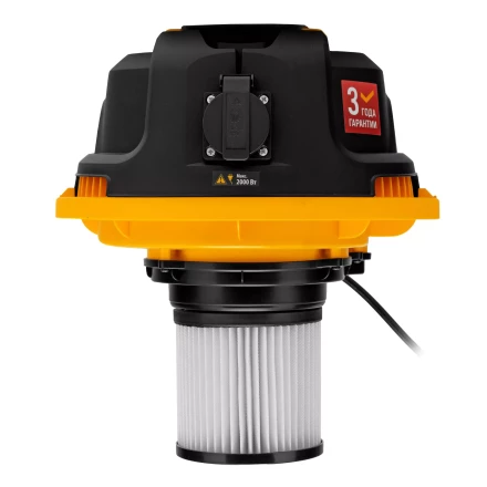 Пылесос строительный Denzel 28203 RVC30, 1400 Вт, бак 30 л, шланг 3 м, розетка с автосинхр. купить в Когалыме