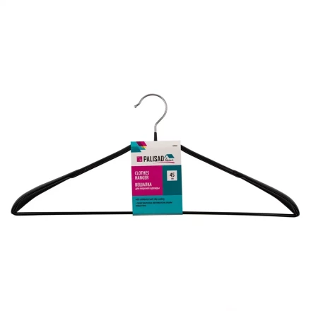 Вешалка металлическая Home Palisad 929265 для верхней одежды с прорезиненным противоскользящим покрытием 45 см купить в Когалыме