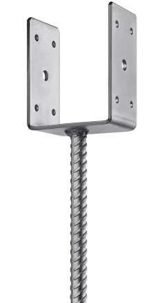 ЗУБР ОС-U, 91 x 120 x 60 мм, U-образное основание столба (310286-090) купить в Когалыме