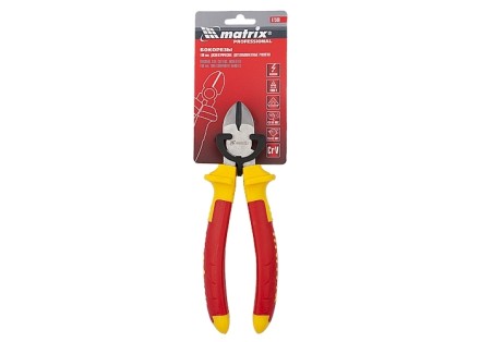 Бокорезы  Insulated 180мм двухкомпонентные рукоятки MATRIX PROFESSIONAL 17508 купить в Когалыме