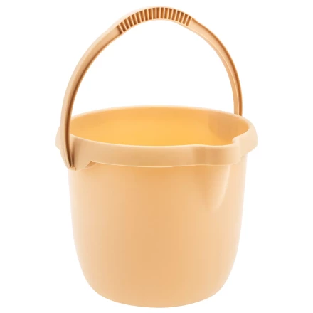 Ведро пластмассовое круглое Palisad 12 л, бежевое, Home 929495 купить в Когалыме
