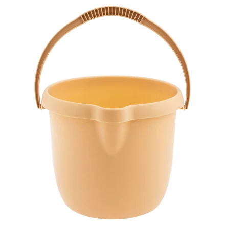 Ведро пластмассовое круглое Palisad 12 л, бежевое, Home 929495 купить в Когалыме